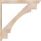 Ekena Millwork Merced Slat Smooth Outlooker, Douglas Fir, 5 1/2"W x 46"D x 46"H OUT06X46X46MRC06SDF - alternate 4
